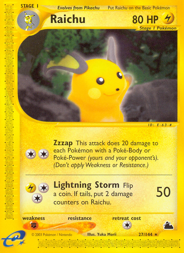 Raichu (27/144) [Skyridge] | Game Haven TX