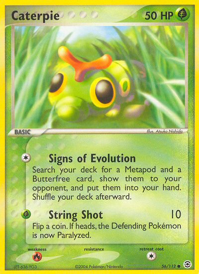 Caterpie (56/112) [EX: FireRed & LeafGreen] | Game Haven TX