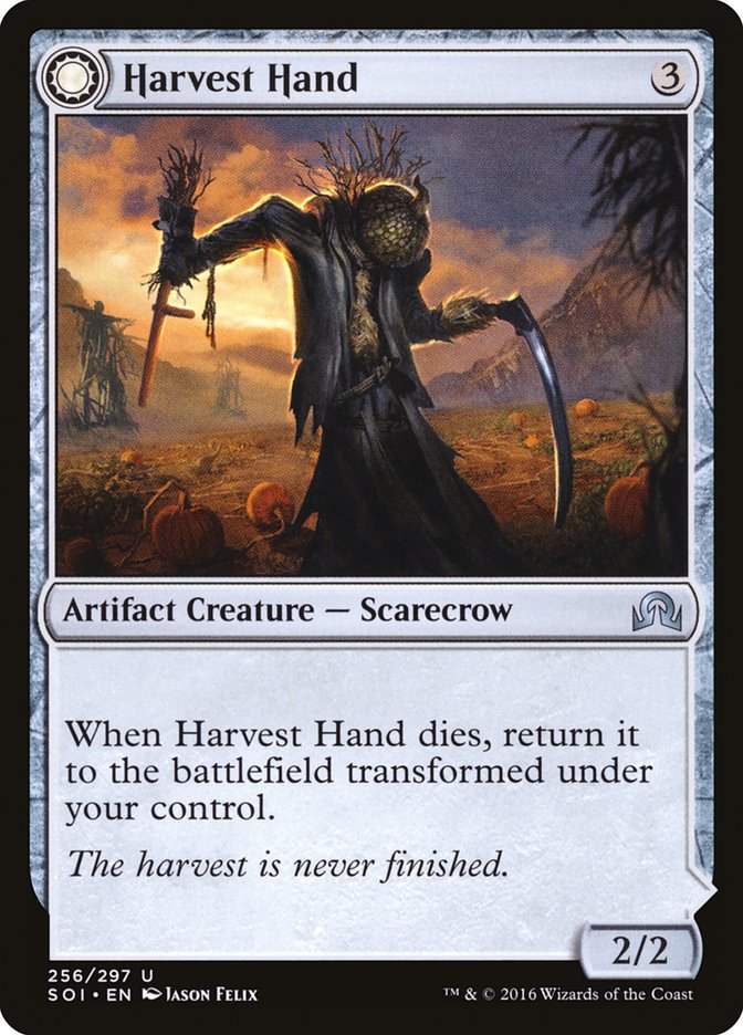 Harvest Hand // Scrounged Scythe [Shadows over Innistrad] | Game Haven TX
