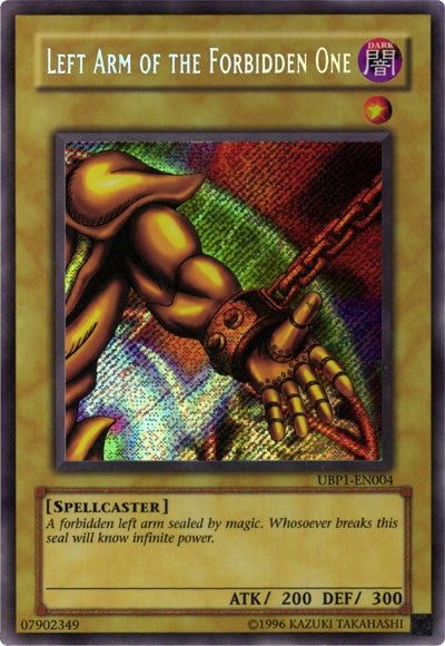Left Arm of the Forbidden One [UBP1-EN004] Secret Rare | Game Haven TX
