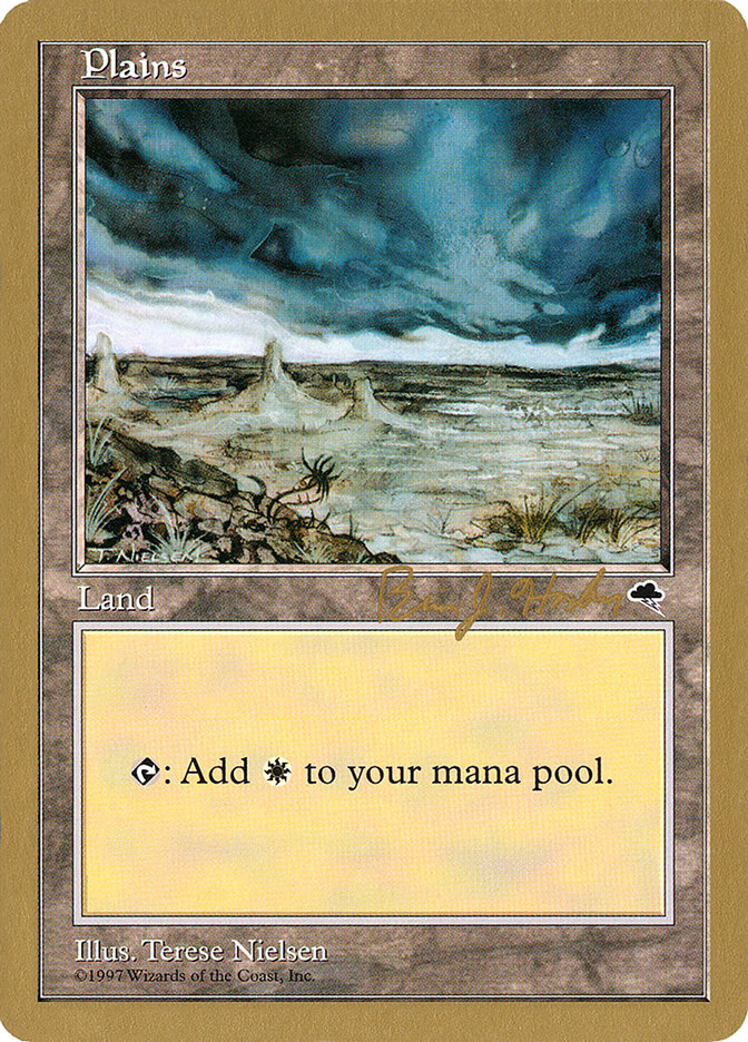 Plains (bh334) (Brian Hacker) [World Championship Decks 1998] | Game Haven TX