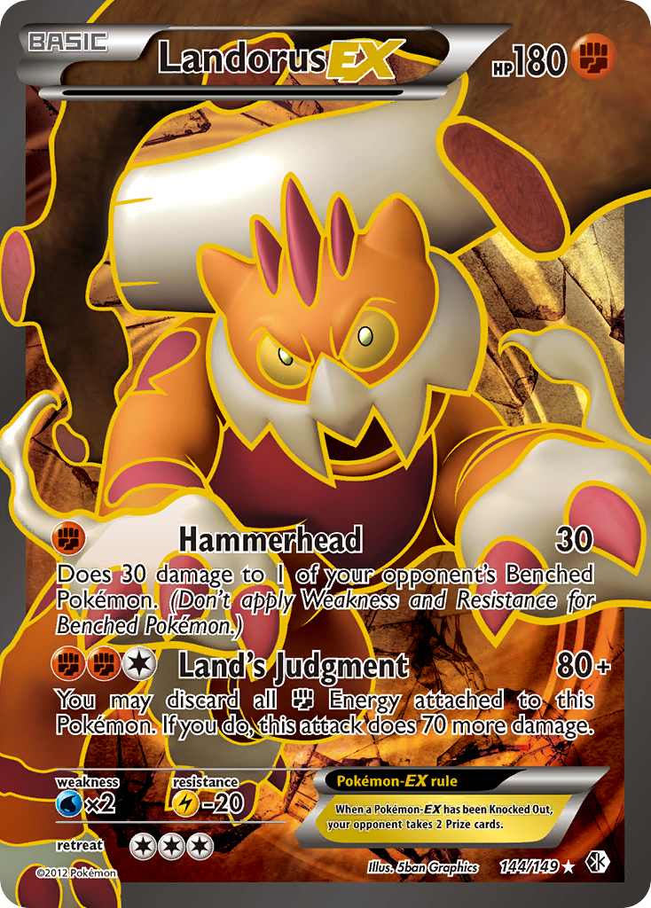 Landorus EX (144/149) [Black & White: Boundaries Crossed] | Game Haven TX