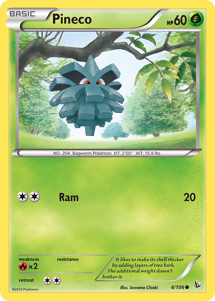 Pineco (4/106) [XY: Flashfire] | Game Haven TX