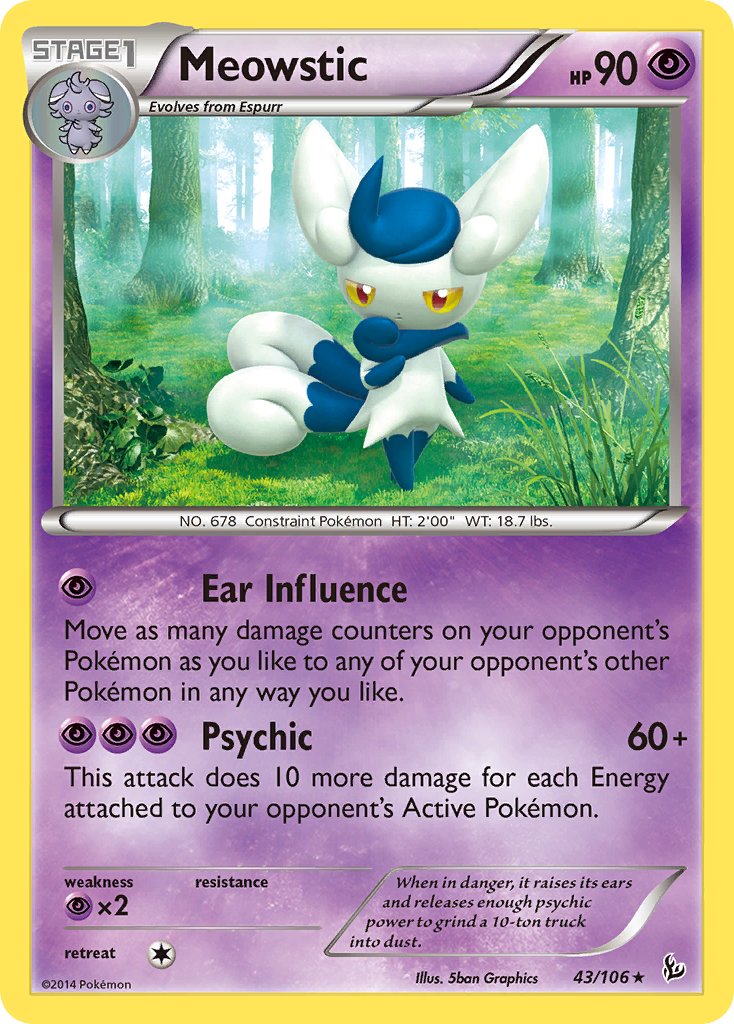 Meowstic (43/106) (Theme Deck Exclusive) [XY: Flashfire] | Game Haven TX