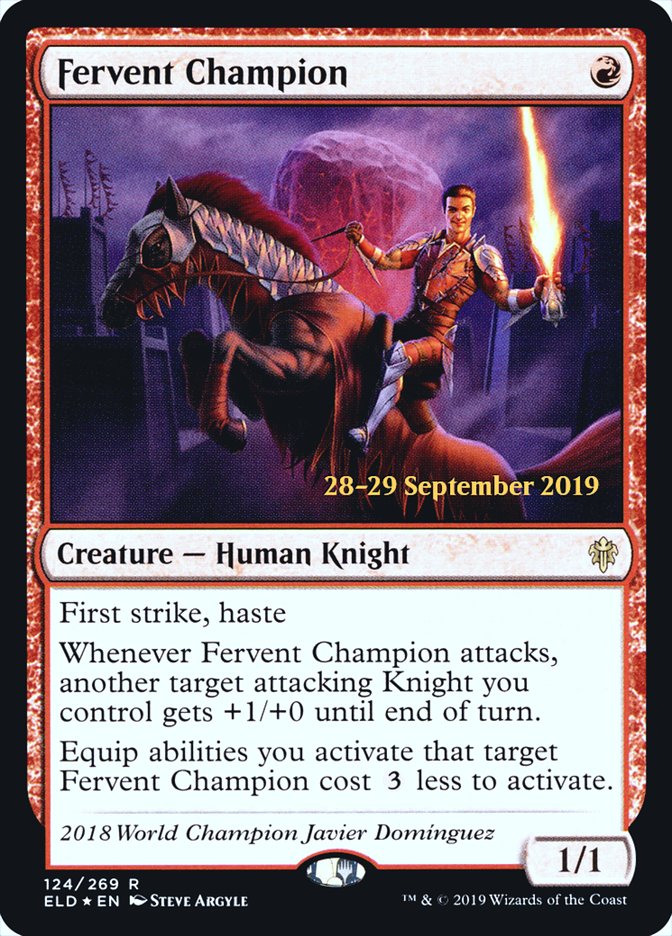 Fervent Champion [Throne of Eldraine Promos] | Game Haven TX