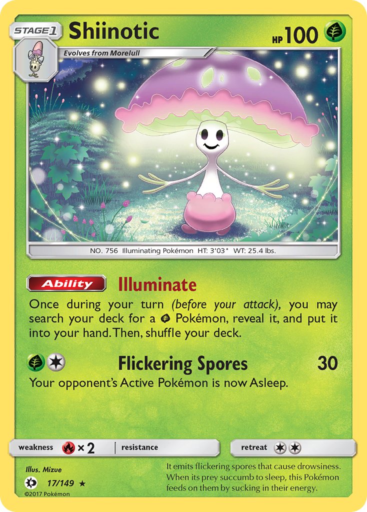 Shiinotic (17/149) (Theme Deck Exclusive) [Sun & Moon: Base Set] | Game Haven TX