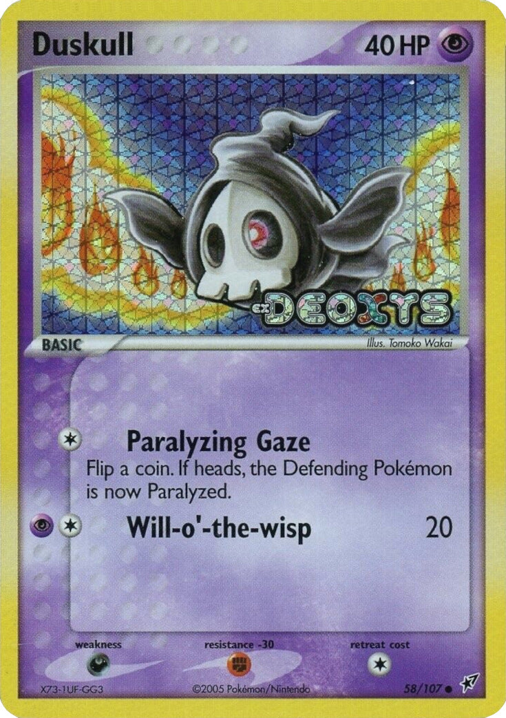 Duskull (58/107) (Stamped) [EX: Deoxys] | Game Haven TX