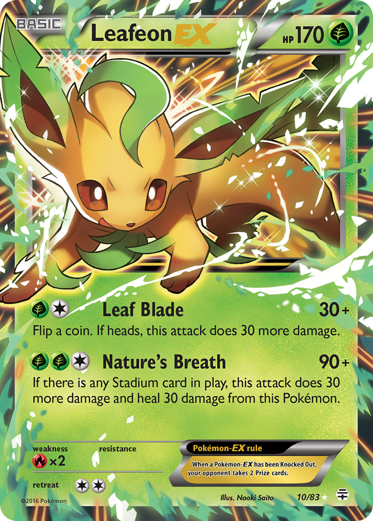 Leafeon EX (10/83) [XY: Generations] | Game Haven TX