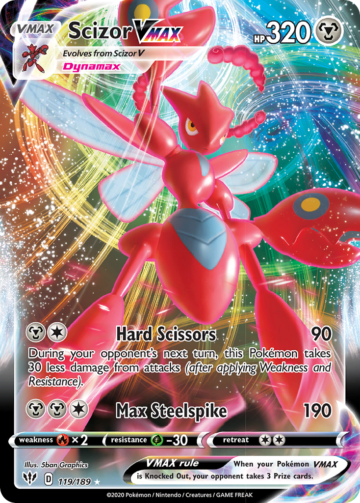 Scizor VMAX (119/189) [Sword & Shield: Darkness Ablaze] | Game Haven TX