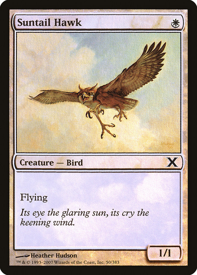 Suntail Hawk (Premium Foil) [Tenth Edition] | Game Haven TX