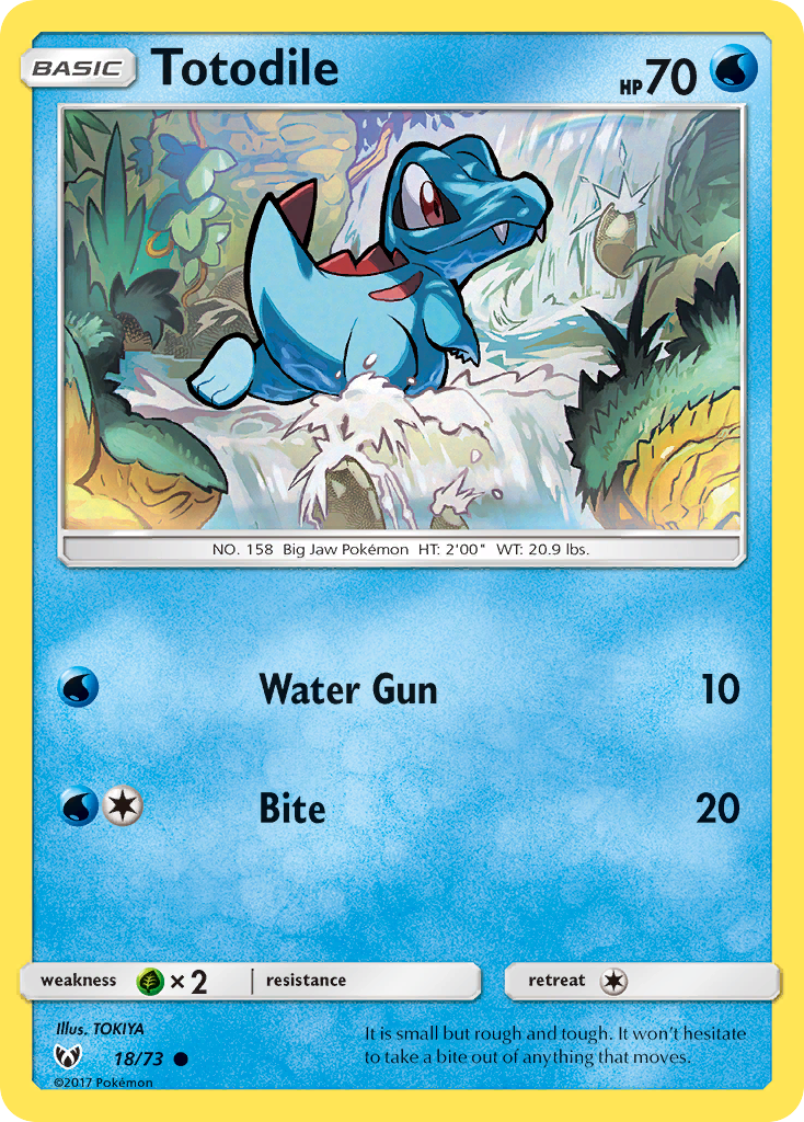 Totodile (18/73) [Sun & Moon: Shining Legends] | Game Haven TX