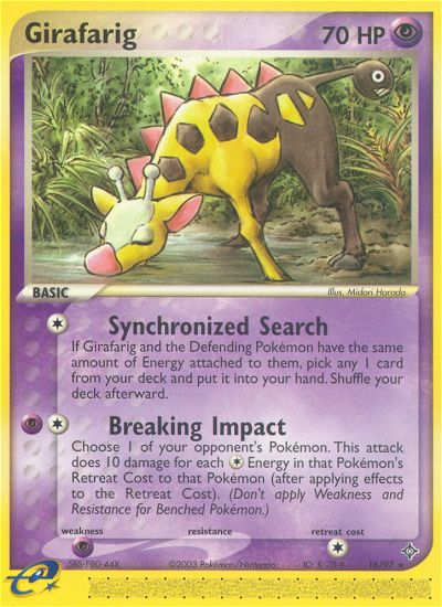 Girafarig (16/97) [EX: Dragon] | Game Haven TX