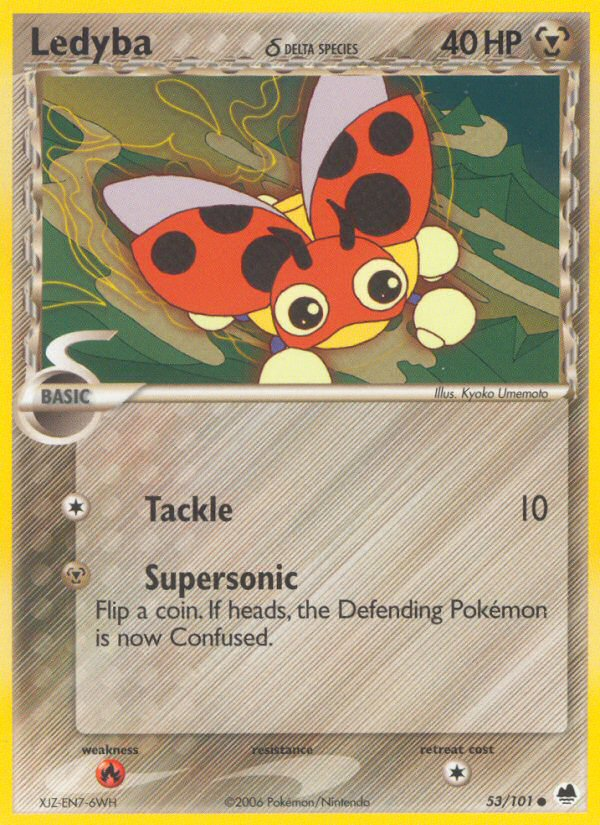 Ledyba (53/101) (Delta Species) [EX: Dragon Frontiers] | Game Haven TX