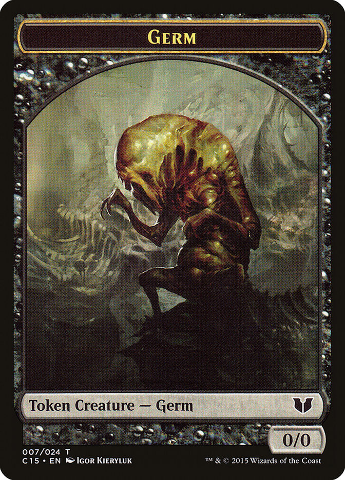 Frog Lizard // Germ Double-Sided Token [Commander 2015 Tokens] | Game Haven TX