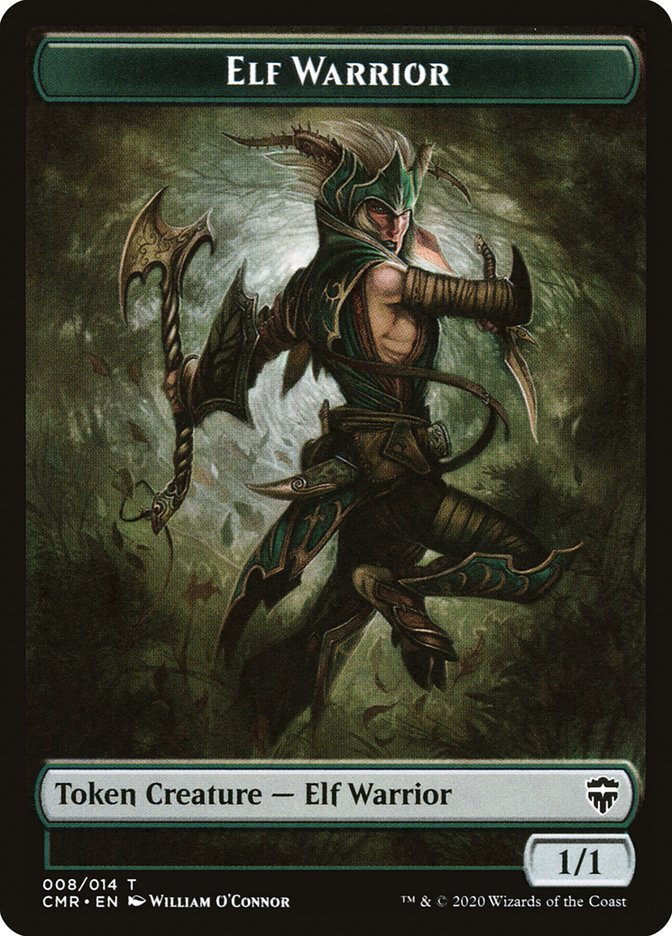 Elf Warrior Token [Commander Legends Tokens] | Game Haven TX