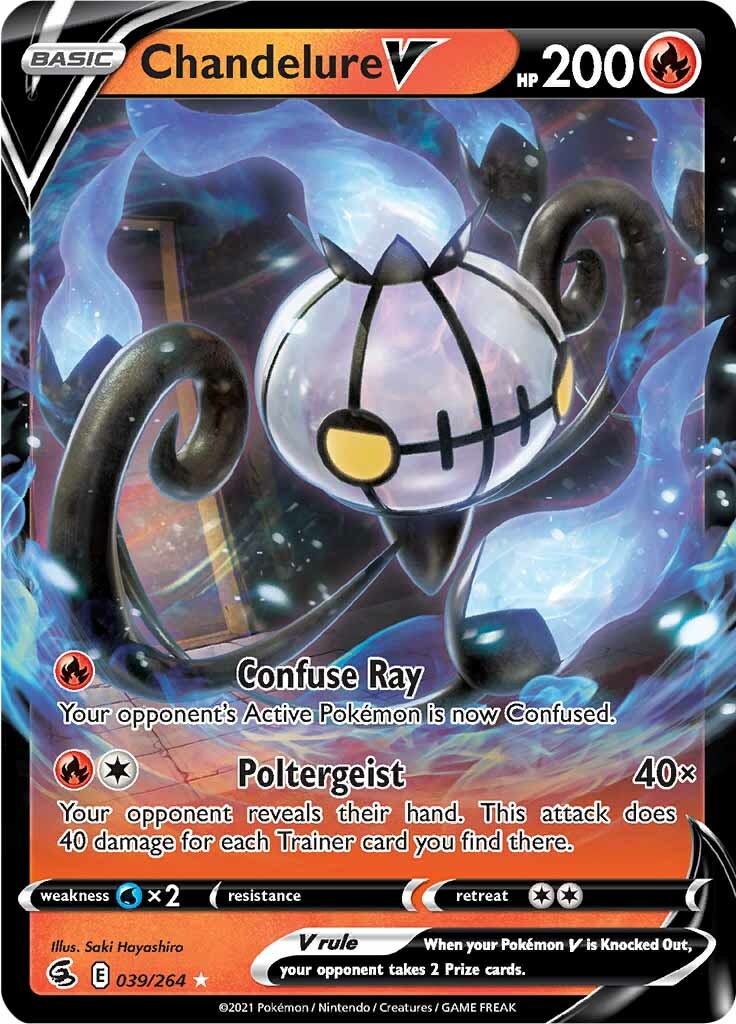 Chandelure V (039/264) [Sword & Shield: Fusion Strike] | Game Haven TX