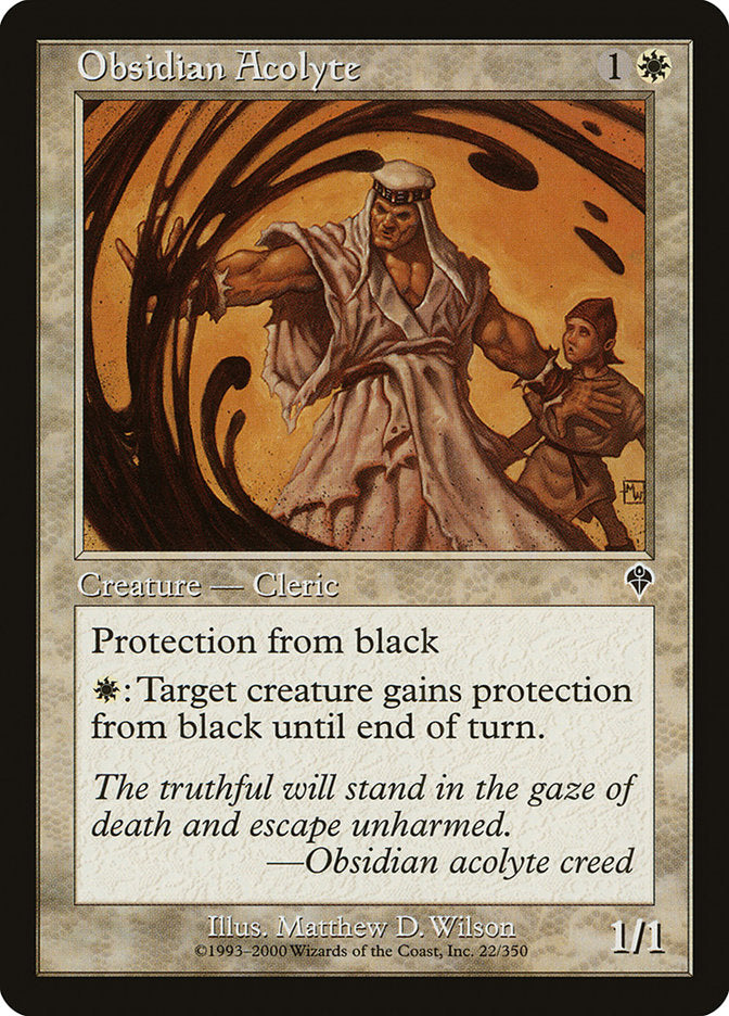 Obsidian Acolyte [Invasion] | Game Haven TX