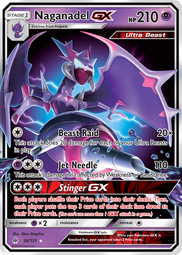 Naganadel GX (56/131) [Sun & Moon: Forbidden Light] | Game Haven TX