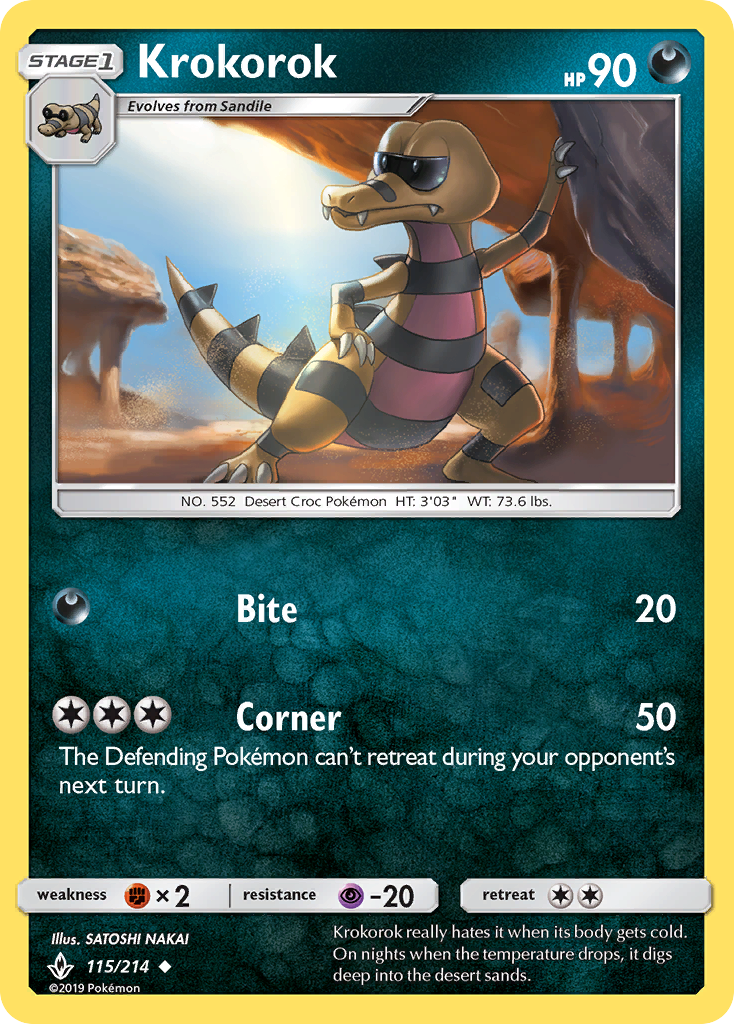Krokorok (115/214) [Sun & Moon: Unbroken Bonds] | Game Haven TX