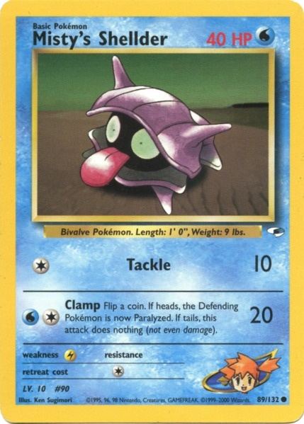 Misty's Shellder (89/132) [Gym Heroes Unlimited] | Game Haven TX