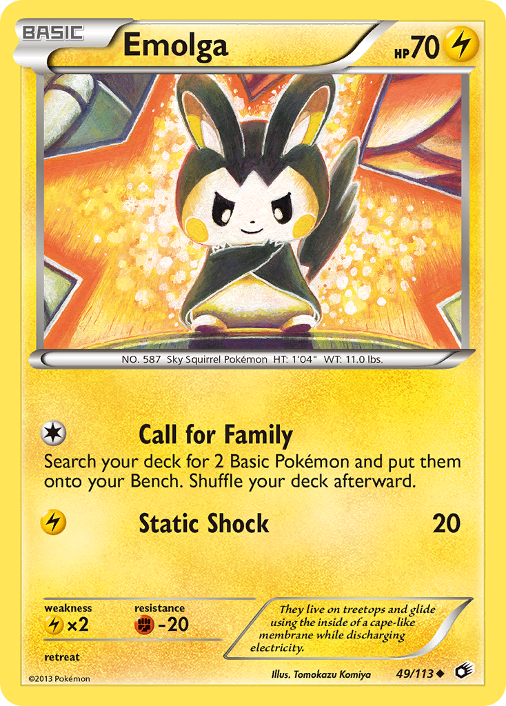 Emolga (49/113) [Black & White: Legendary Treasures] | Game Haven TX