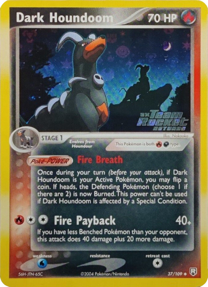 Dark Houndoom (37/109) (Stamped) [EX: Team Rocket Returns] | Game Haven TX