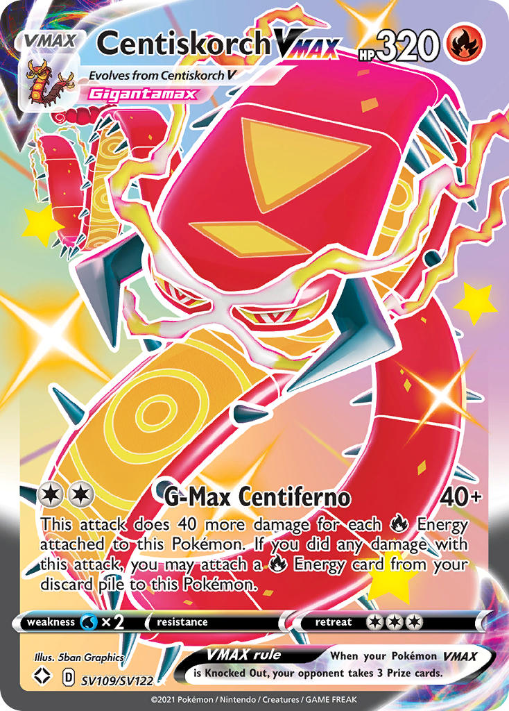 Centiskorch VMAX (SV109/SV122) [Sword & Shield: Shining Fates] | Game Haven TX