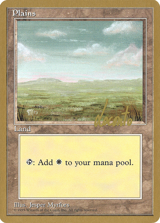 Plains (ml364) (Michael Loconto) [Pro Tour Collector Set] | Game Haven TX
