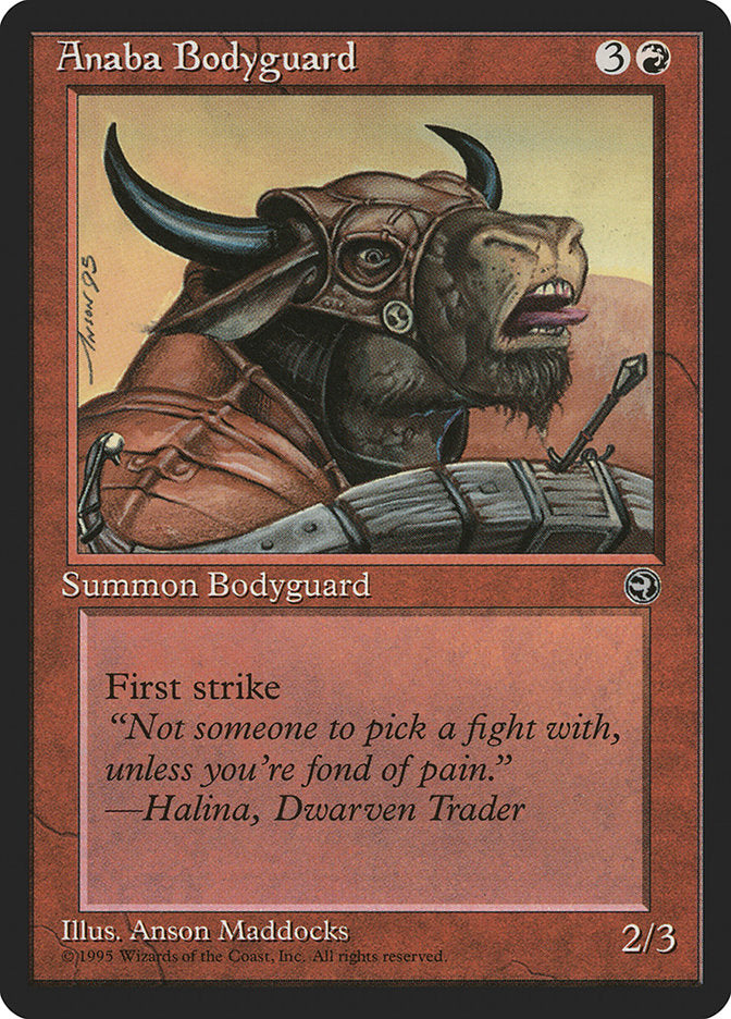 Anaba Bodyguard (Halina Flavor Text) [Homelands] | Game Haven TX