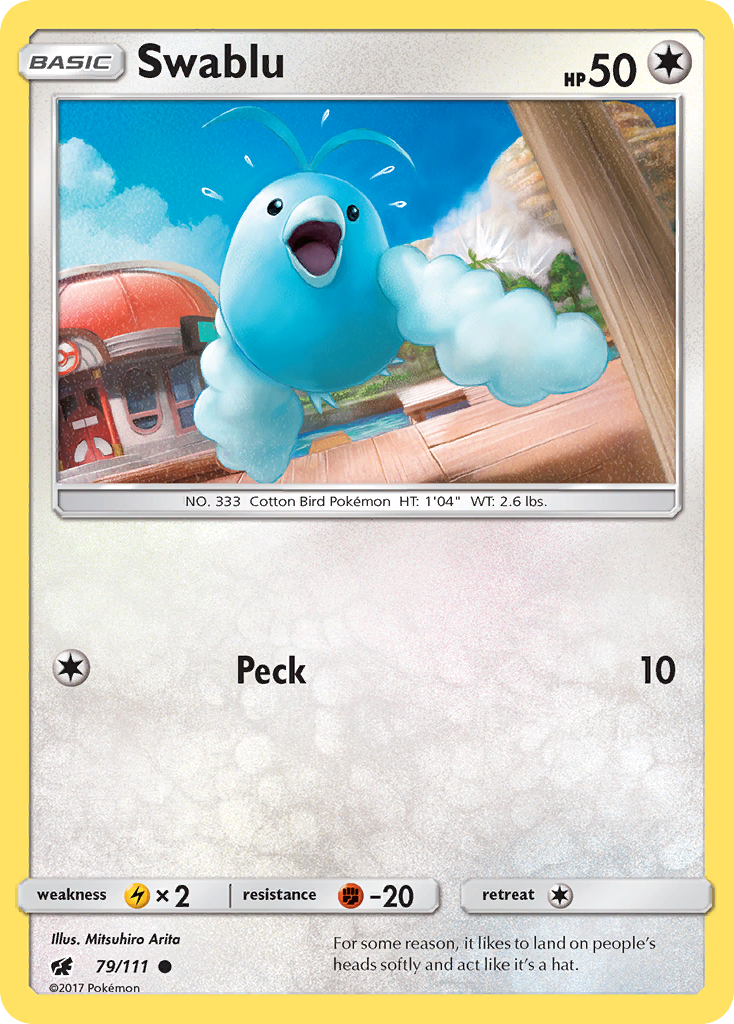 Swablu (79/111) [Sun & Moon: Crimson Invasion] | Game Haven TX