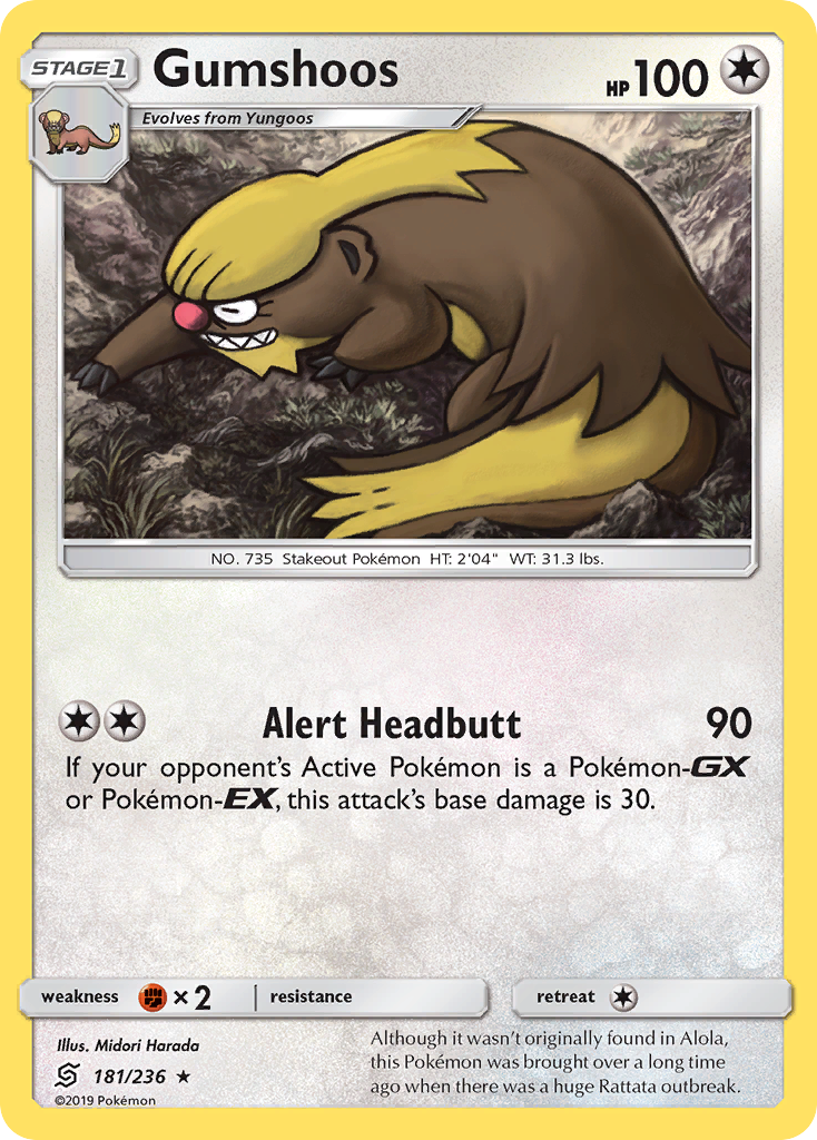 Gumshoos (181/236) [Sun & Moon: Unified Minds] | Game Haven TX
