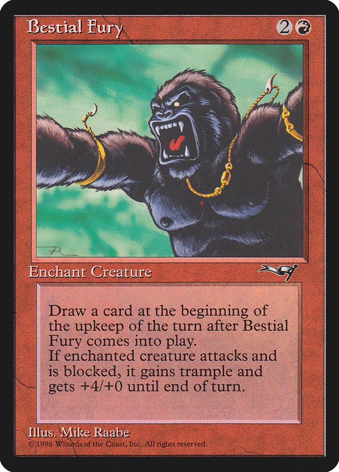 Bestial Fury (Looking Left) [Alliances] | Game Haven TX