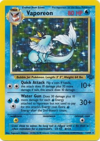 Vaporeon (12/64) [Jungle Unlimited] | Game Haven TX
