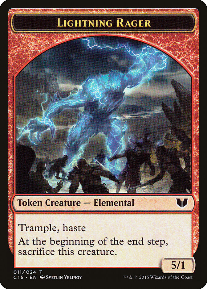 Lightning Rager [Commander 2015 Tokens] | Game Haven TX