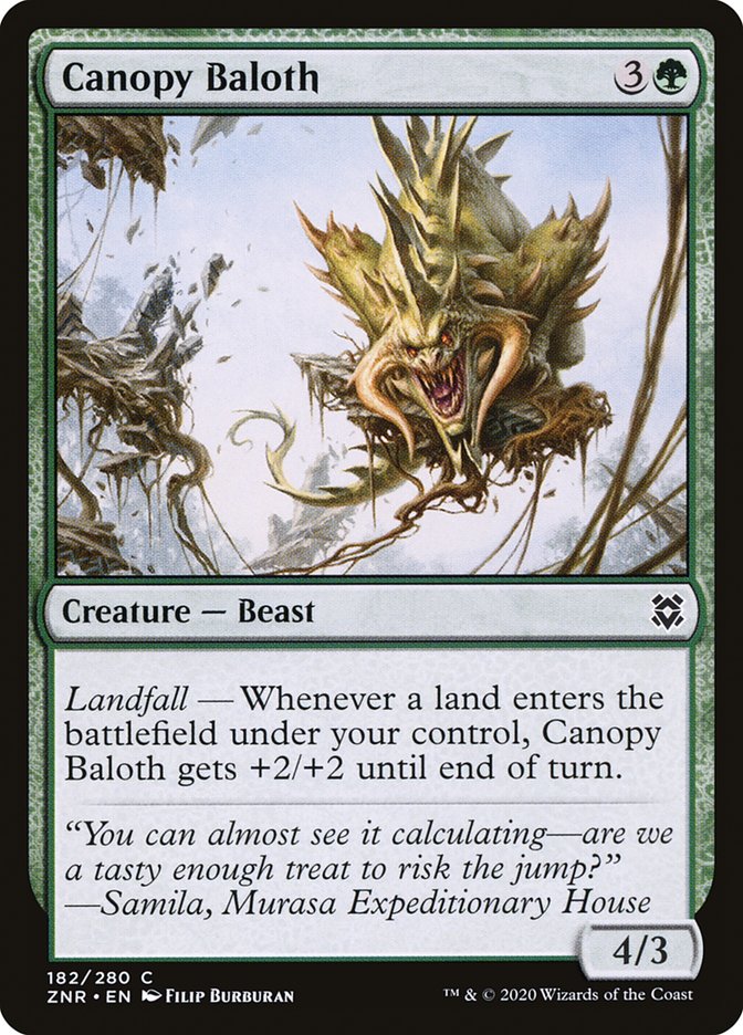 Canopy Baloth [Zendikar Rising] | Game Haven TX