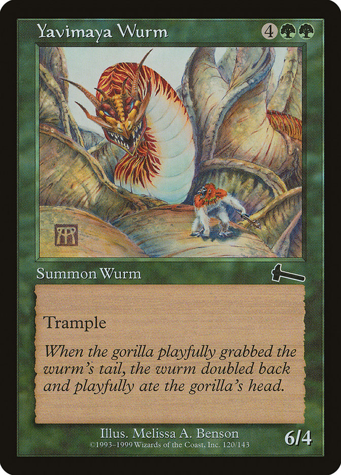 Yavimaya Wurm [Urza's Legacy] | Game Haven TX