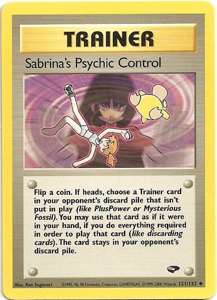 Sabrina's Psychic Control (121/132) [Gym Challenge Unlimited] | Game Haven TX