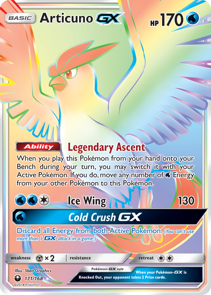 Articuno GX (171/168) [Sun & Moon: Celestial Storm] | Game Haven TX