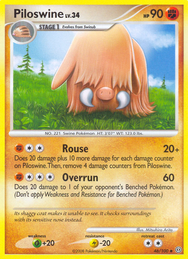 Piloswine (46/100) [Diamond & Pearl: Stormfront] | Game Haven TX