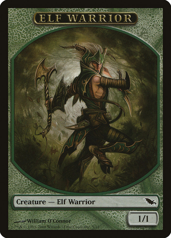Elf Warrior (5/12) [Shadowmoor Tokens] | Game Haven TX