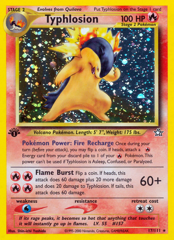 Typhlosion (17/111) [Neo Genesis 1st Edition] | Game Haven TX