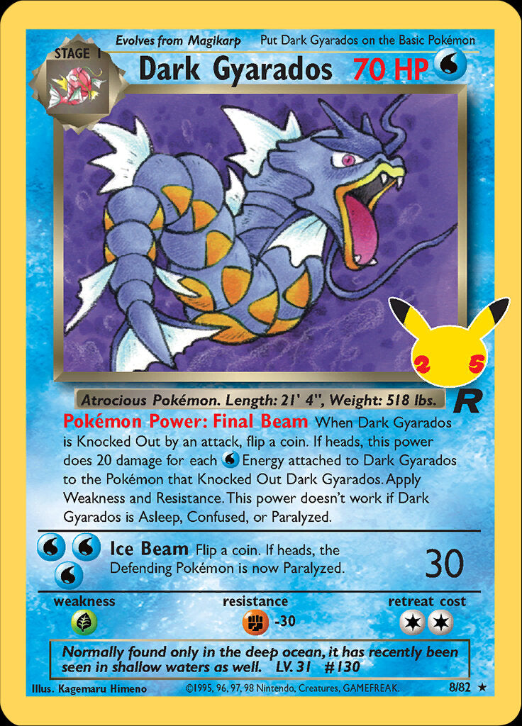 Dark Gyarados (8/82) [Celebrations: 25th Anniversary - Classic Collection] | Game Haven TX