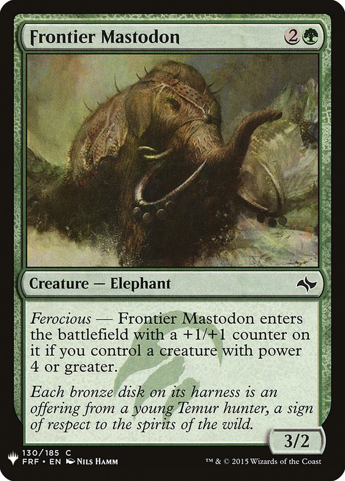 Frontier Mastodon [Mystery Booster] | Game Haven TX