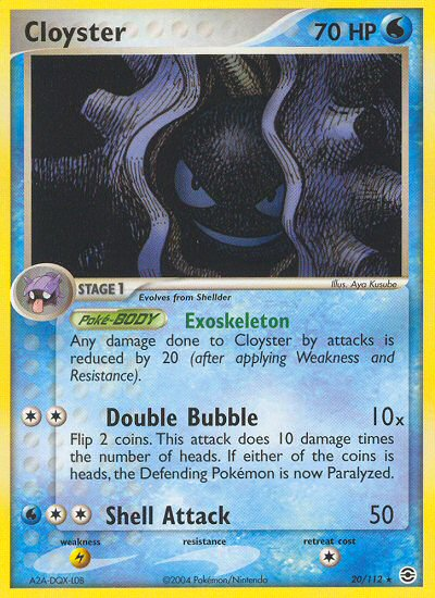 Cloyster (20/112) [EX: FireRed & LeafGreen] | Game Haven TX