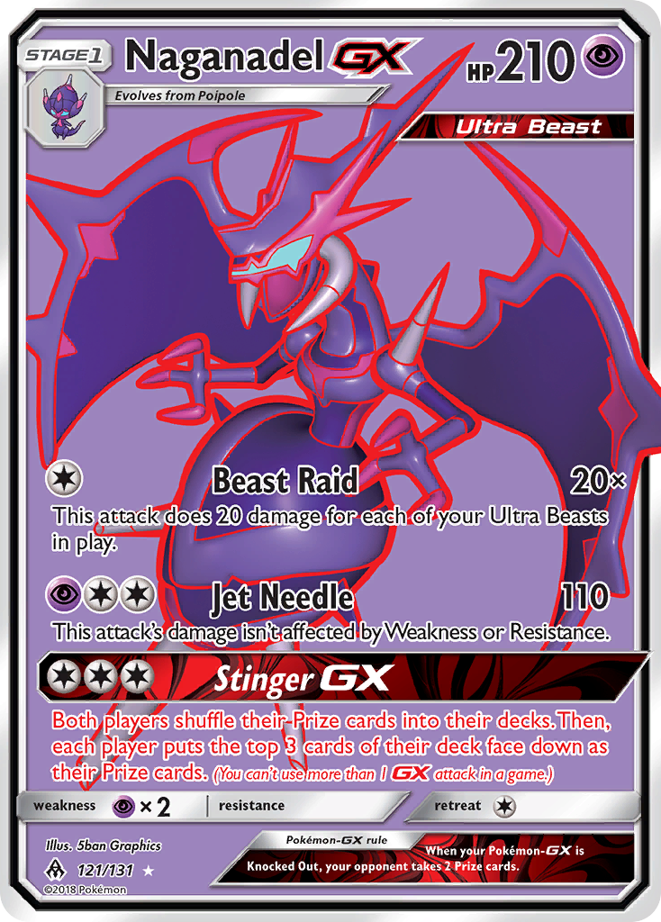 Naganadel GX (121/131) [Sun & Moon: Forbidden Light] | Game Haven TX