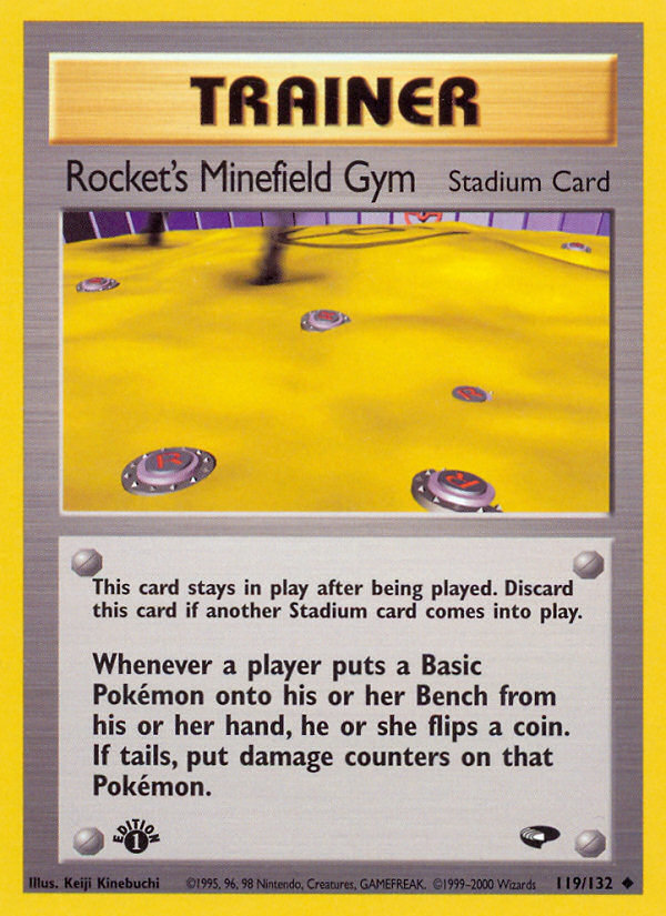 Rocket's Minefield Gym (119/132) [Gym Challenge 1st Edition] | Game Haven TX