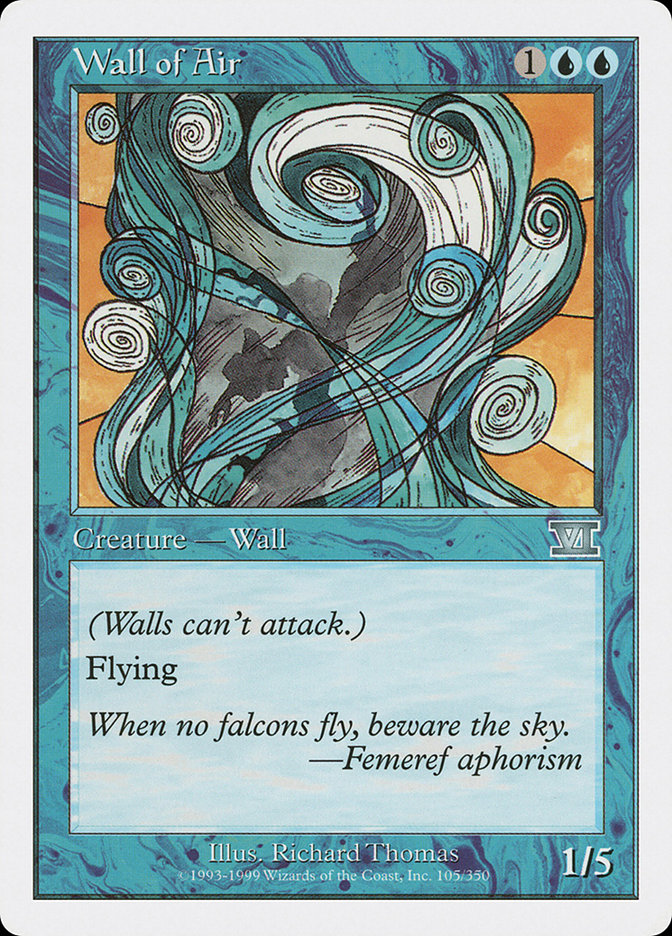 Wall of Air [Classic Sixth Edition] | Game Haven TX