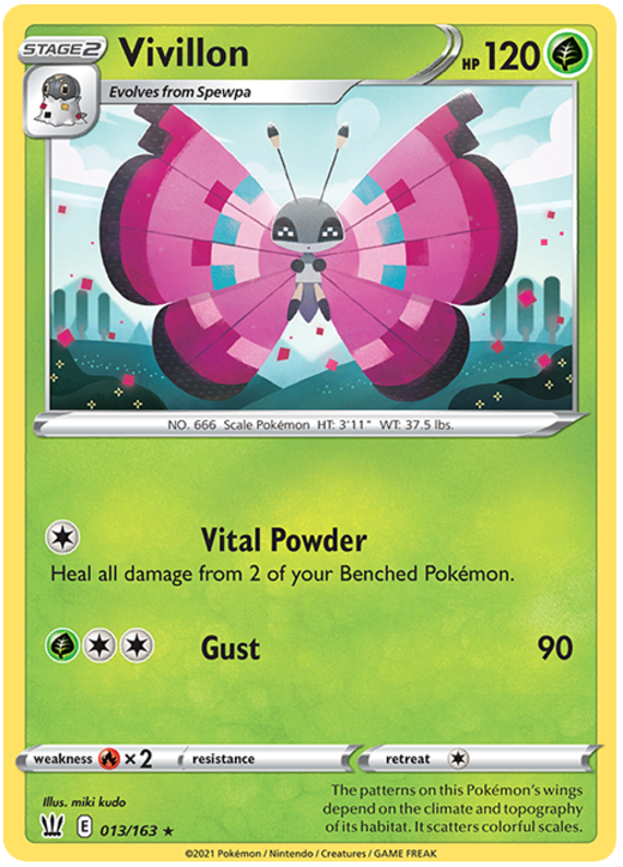 Vivillon (013/163) [Sword & Shield: Battle Styles] | Game Haven TX