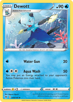 Dewott (034/185) [Sword & Shield: Vivid Voltage] | Game Haven TX