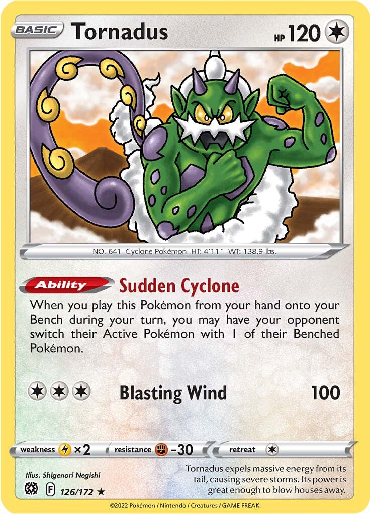 Tornadus (126/172) [Sword & Shield: Brilliant Stars] | Game Haven TX